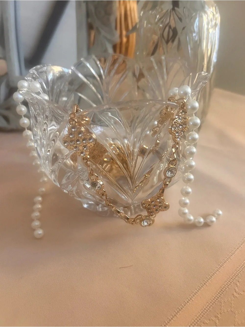 50%offw❤️ Crystal Treasury Noritake  Lead Crystal Germany Crystal Bowl
